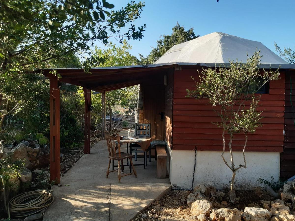 בקתת עץ בחורש במנות - דום גיאודזי - Wooden Cabin In Manot Exterior foto