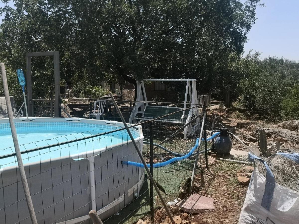 בקתת עץ בחורש במנות - דום גיאודזי - Wooden Cabin In Manot Exterior foto